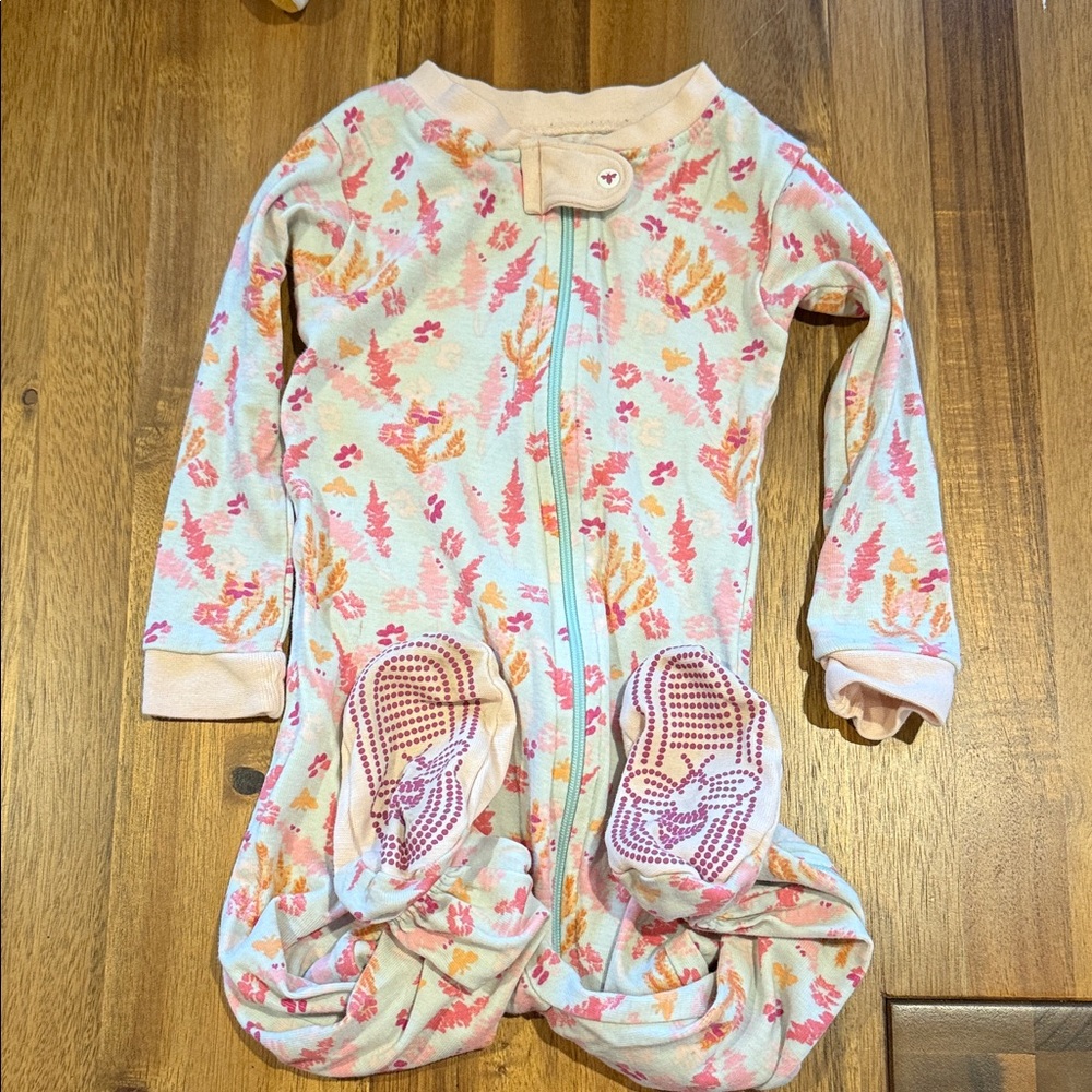 Burt's Bees Baby Pink and Cream Kids Pajamas